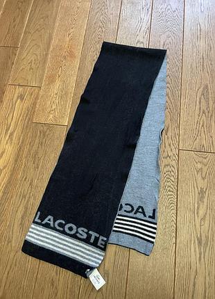 Вовняний шарф lacoste 5
