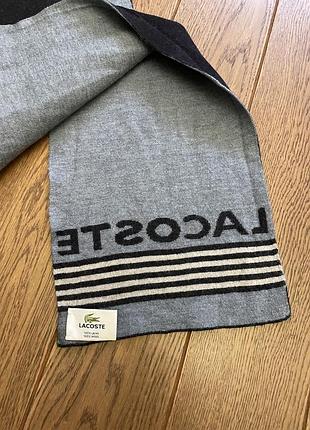 Вовняний шарф lacoste 4