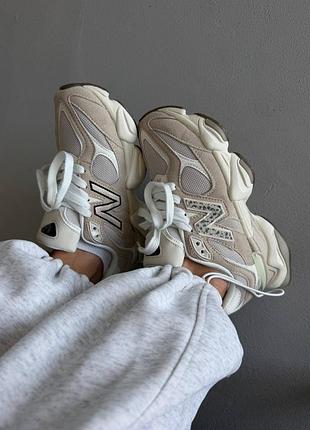 Кроссовки new balance 9060 | beige / leopard 5