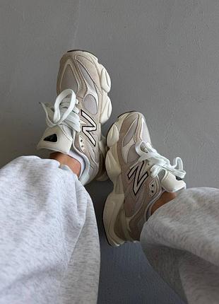 Кроссовки new balance 9060 | beige / leopard 6