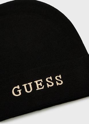 Шапка жіноча чорна guess 2