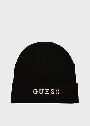 Шапка жіноча чорна guess