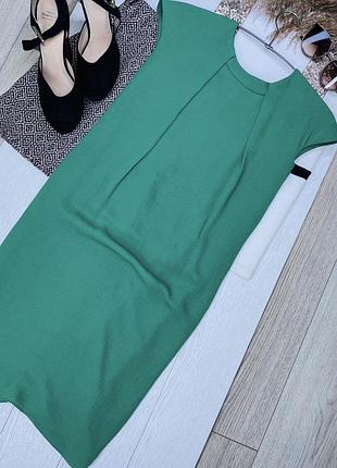 Коротка сукня cos xs s зелене плаття прямого крою класична сукня пряма