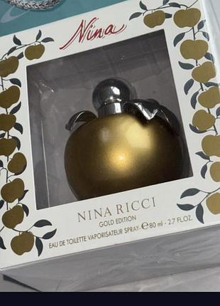 Элитная классика-парфюм nina ricci nina gold edition 80ml абсолютно новый запечатан