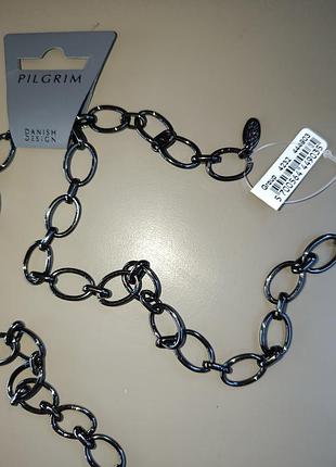 Намисто-ланцюжок pilgrim з покриттям під гематит (danish design)