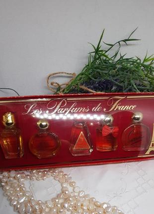 Розкіш! колекційний набір вінтажних парфумів charrier parfums 5 шт франція оригінал знятість. 40 мл.
