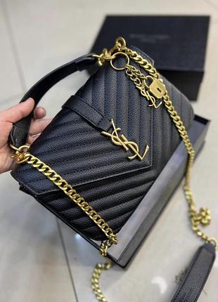 Сумка для жінок yves saint laurent чорна,середня