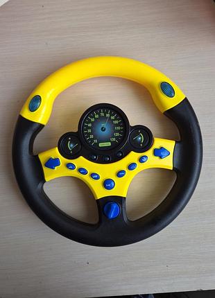 Игрушечный музыкальный руль, различные звуки, сигналы, мелодии
