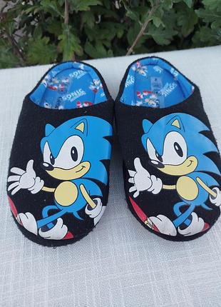 Комнатные тапочки для мальчика sonic