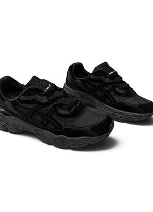 Чоловічі термо кросівки asics gel nyc black чорні gore-tex