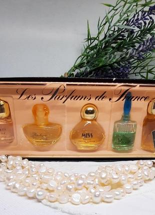 Справжня франція! набір вінтажних парфумів charrier parfums 5 шт оригінал знятість. 30 мл