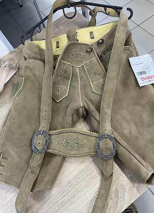Шкіряні шорти lederhose beckert (німеччина), р. 36 (s), нові з бірками