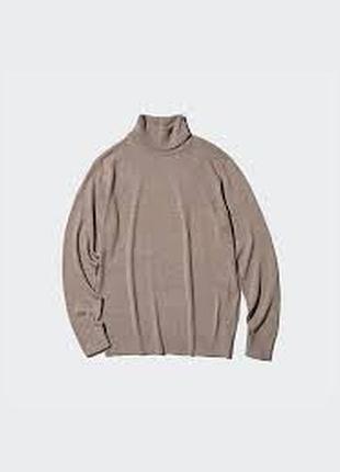 Uniqlo гольф водолазка вовна мерінос