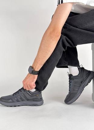 Водонепроникні кросівки adidas terrex gtx dark grey black