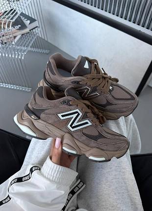 Кроссовки new balance 9060 chocolate white