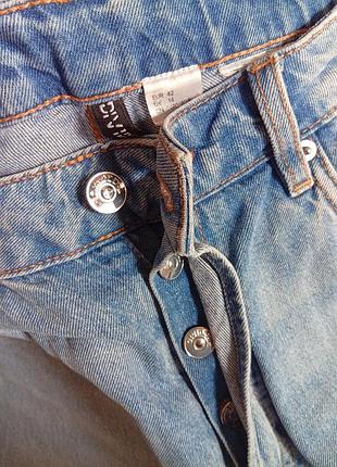 🩵блакитні джинси висока посадка 👖 6