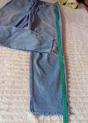 🩵блакитні джинси висока посадка 👖 8