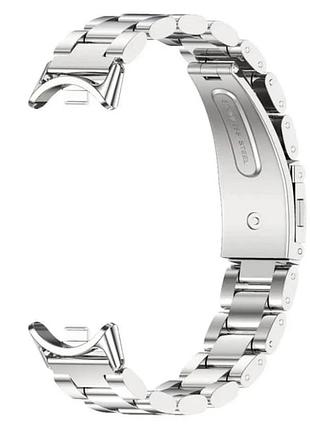 Металевий ремінець для фітнес браслета xiaomi smart band 10 - silver