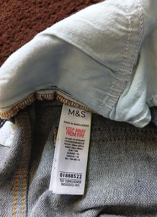 Джинси для дівчинки m&s сині 13-14 років 4