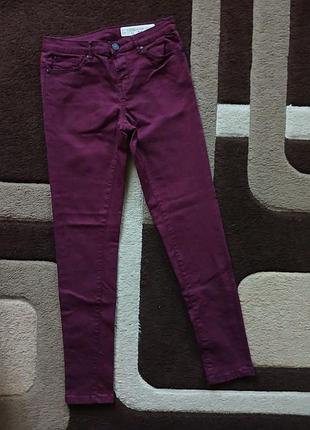 Джинси жіночі esmara super skinny fit бордові, розмір 38 (m)