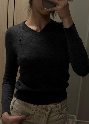 Светр жіночий ralph lauren сірий з мерину