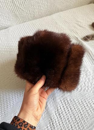 Шапка жіноча хутряна з норки vintage