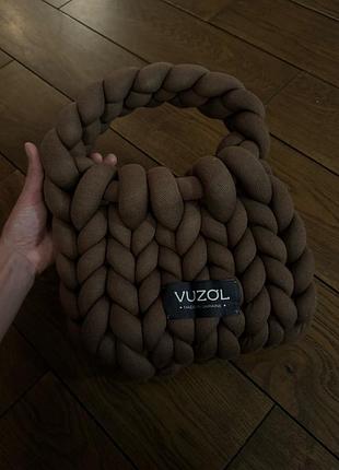 Сумка vuzol в'язана, коричнева