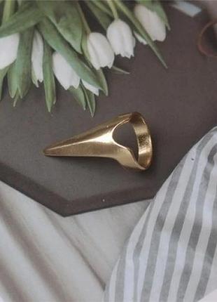Каблучка на кінчик пальця золотий кіготь
