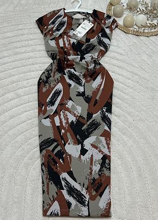 Новое. трендовое платье миди.zara.