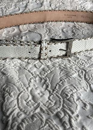 Эксклюзивный ремень via borgospesso milano из натуральной кожи питона (vero pitone), made in italy.