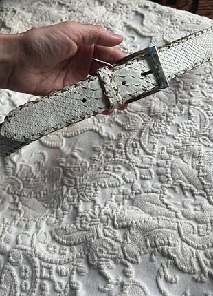 Эксклюзивный ремень via borgospesso milano из натуральной кожи питона (vero pitone), made in italy.