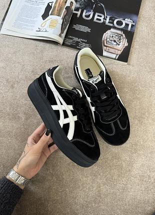 Asics onitsuka tiger tokuten black beige platform 3