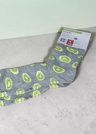 Унисекс носки с принтом киви 🥝 43/46 сток