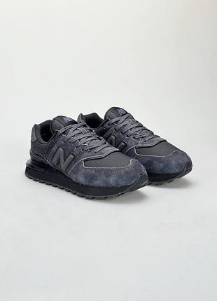 Водонепроникні кросівки new balance 574 classic gtx dark grey black