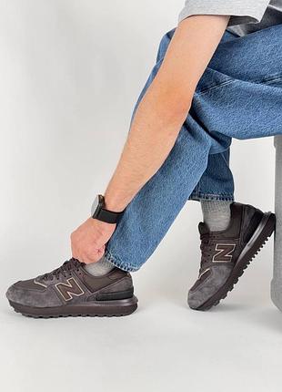 Водонепроникні кросівки new balance 574 classic gtx chocolate brown
