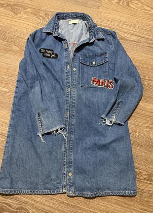 Сорочка джинс zara