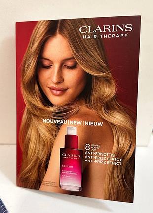 ❤️масло для волос clarins hair therapy l'elixir multi-care luminous hair oil, пробник, оригинал