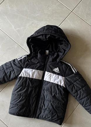 Куртка для хлопчиків adidas чорна, розмір 80/86