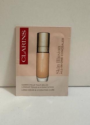 ❤️консилер для обличчя clarins skin illusion all-in-one concealer, пробник, оригінал