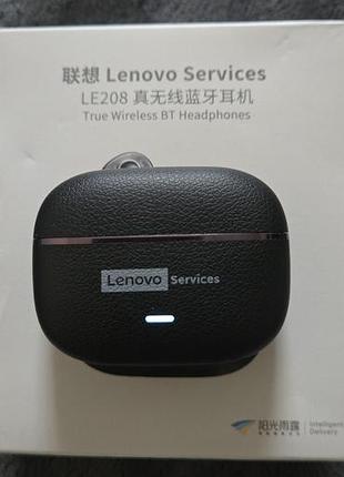 Навушники lenovo le208 true wireless bt headphones black