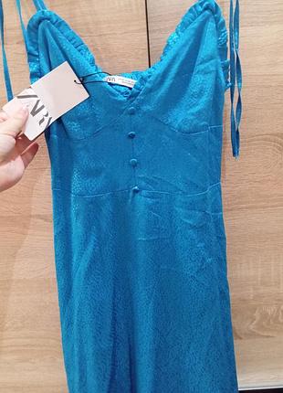 Мини платье - сарафан от zara 5