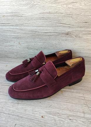 Dune london 43р туфлі чоловічі лофери шкіряні замші
