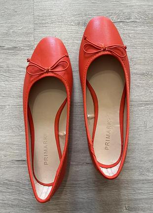 Балетки жіночі primark червоні, розмір 36
