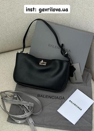 Сумочка rodeo sling pochette in black/silver💕