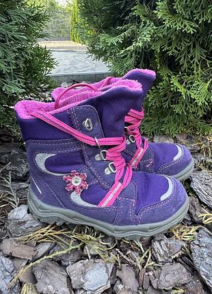 Дитячі зимові черевики superfit gore-tex, фіолетові 💜❄️ 26 розмір