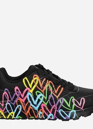 Кросівки для дівчинки skechers uno lite – heart of hearts р.31