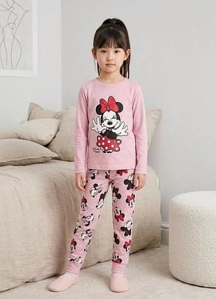 Дитяча трикотажна піжама мінні маус (minnie mouse) 98-104 см (2-4 роки)