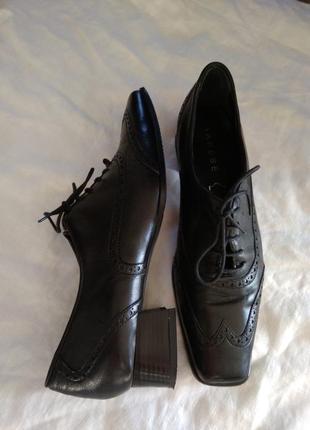 Кожаные туфли varese 40