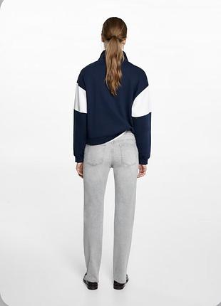 Джинси жіночі mango straight сірі 5