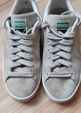 Кросівки жіночі puma suede сірі, розмір 36, довжина устілки 23 см, замша